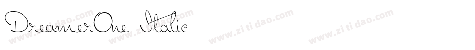 DreamerOne Italic字体转换